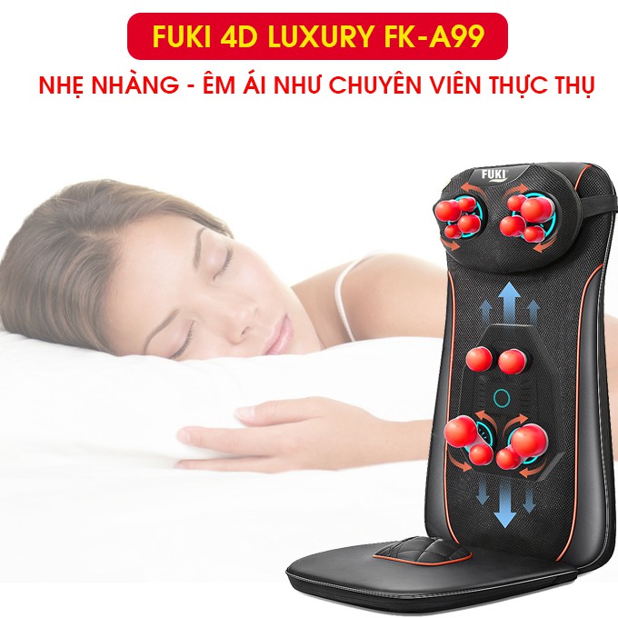 Đệm Massage Tại Nhà Và Xe Ô TÔ Fuki 4D Luxury FK-A99